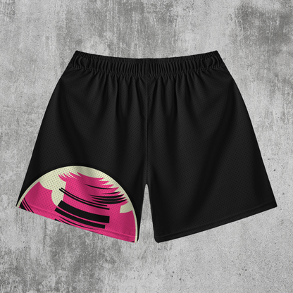 Journey to the Moon Elastic Mesh Streetwear Shorts