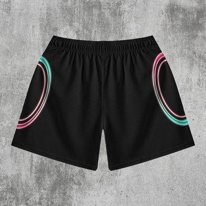 Ring Around Me Elastic Mesh Streetwear Shorts