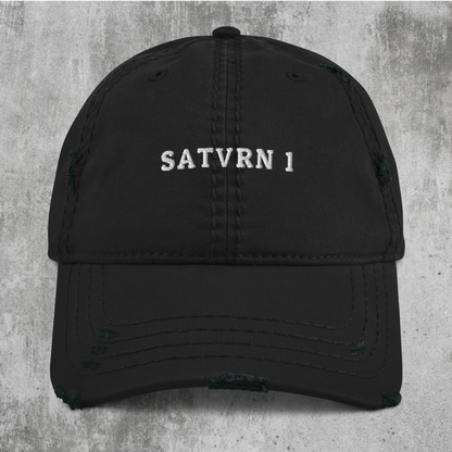 Signature V Distressed Dad Hat